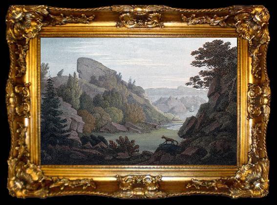 framed  John William Edy Valley in Heliesund, ta009-2
